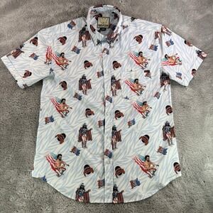 RSVLTS x WWE Macho Man Randy Savage Men's Large USA Short Sleeve KUNUFLEX Shirt